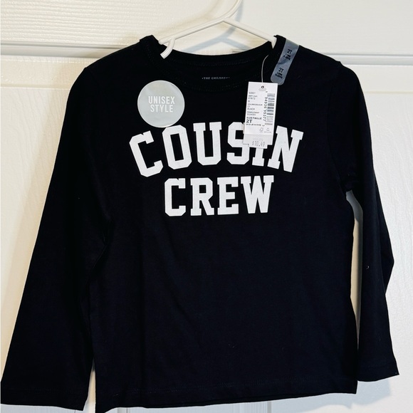 The Children's Place Other - The Children's Place Black Cousin Crew Long Sleeve Tee